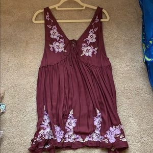Floral tie dress